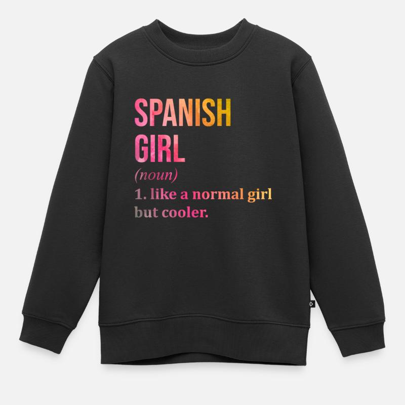 Espagne - Sweat Premium enfant bio - noir