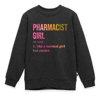 Apotheker Apotheker Apotheker - Kinder Premium Organic Sweatshirt - Schwarz - Vorne - AI Model Kid Female (0cm)