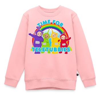 Les Télétubbies Time For Teletubbies - Sweat Premium enfant bio - rose - Devant - AI Model Kid Female (0cm)