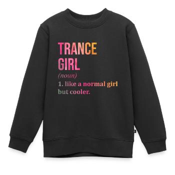 Trance Trance Trance - Kinder Premium Organic Sweatshirt - Schwarz - Vorne - AI Model Kid Female (0cm)