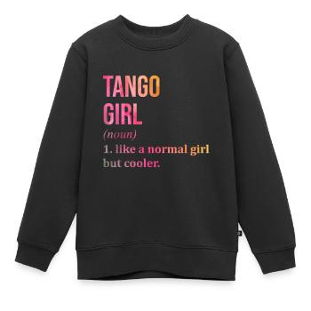 Tango Tango Tango - Sweat Premium enfant bio - noir - Devant - AI Model Kid Female (0cm)