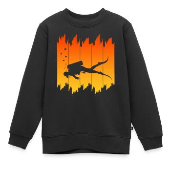 Scuba Diving - Kinder Premium Organic Sweatshirt - Schwarz - Vorne - AI Model Kid Female (0cm)