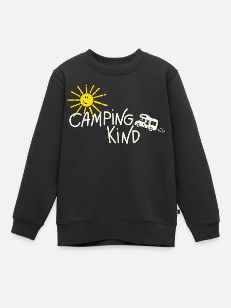 Camping Kind Wohnmobil - Kinder Premium Organic Sweatshirt - Schwarz