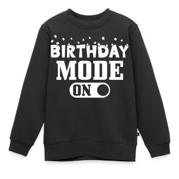 Mode Anniversaire sur Mode Anniversaire sur - Sweat Premium enfant bio - noir - Devant - AI Model Kid Female (0cm)