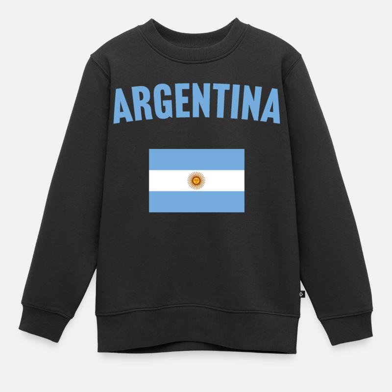 Drapeau de l’Argentine - Sweat Premium enfant bio - noir