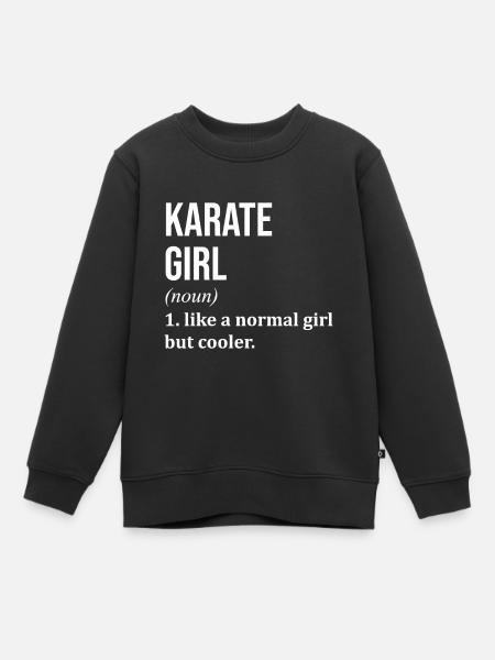 Karaté Karaté Karaté - Sweat Premium enfant bio - noir