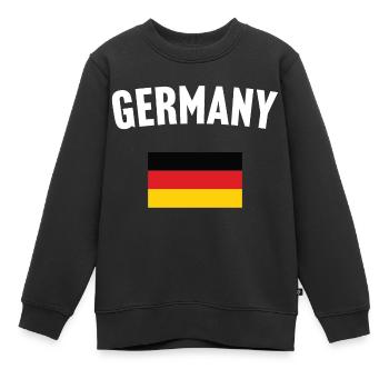Drapeau de l’Allemagne - Sweat Premium enfant bio - noir - Devant - AI Model Kid Female (0cm)