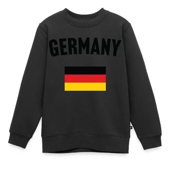Drapeau de l’Allemagne - Sweat Premium enfant bio - noir - Devant - AI Model Kid Female (0cm)