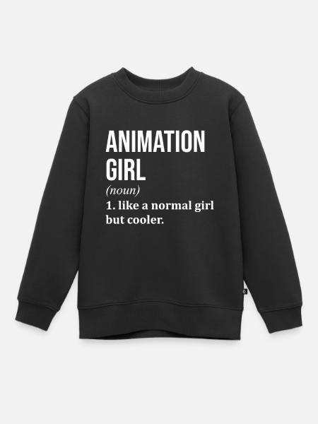 Animation Animation Animation - Kinder Premium Organic Sweatshirt - Schwarz