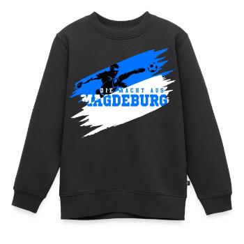 La puissance de Magdebourg - Sweat Premium enfant bio - noir - Devant - AI Model Kid Female (0cm)