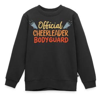Garde du corps officiel de pom-pom girl - Sweat Premium enfant bio - noir - Devant - AI Model Kid Female (0cm)