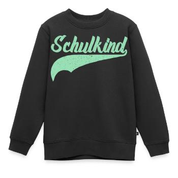ENFANT SCOLAIRE 2025 - EFFECTIFS SCOLAIRES - PREMIER JOUR D’ÉCOLE - Sweat Premium enfant bio - noir - Devant - AI Model Kid Female (0cm)