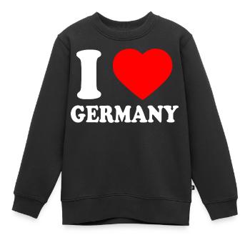 I love germany - Sweat Premium enfant bio - noir - Devant - AI Model Kid Female (0cm)