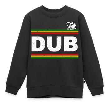Dub Lion - Sweat Premium enfant bio - noir - Devant - AI Model Kid Female (0cm)