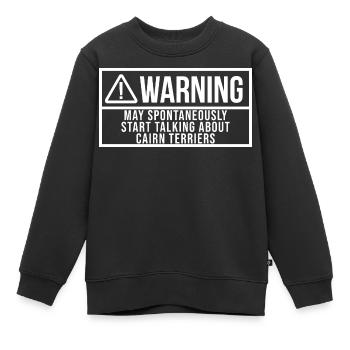 Cairn Terrier Cairn Terrier Cairn Terrier - Sweat Premium enfant bio - noir - Devant - AI Model Kid Female (0cm)