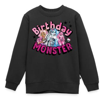 Monster High™ Birthday Monster Geburtstags-Design - Kinder Premium Organic Sweatshirt - Schwarz - Vorne - AI Model Kid Female (0cm)