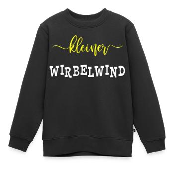 Kleiner Wirbelwind Kleiner Bruder Kleine Schwester - Kinder Premium Organic Sweatshirt - Schwarz - Vorne - AI Model Kid Female (0cm)