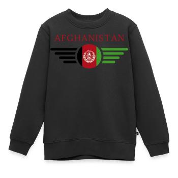 Ich liebe Afghanistan, Eleganz Stil Design T-Shirt - Kinder Premium Organic Sweatshirt - Schwarz - Vorne - AI Model Kid Female (0cm)