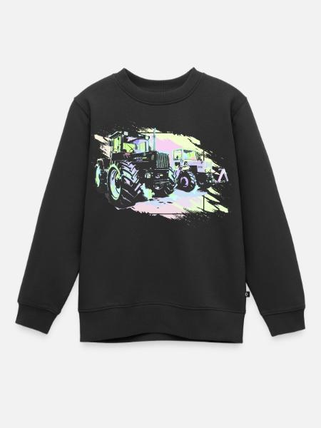 Vieux tracteurs - Sweat Premium enfant bio - noir