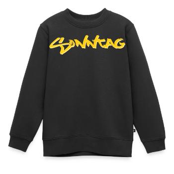 Le dimanche, disponible tous les jours de la semaine, nettsfetz.de - Sweat Premium enfant bio - noir - Devant - AI Model Kid Female (0cm)