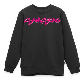 Le samedi, disponible tous les jours de la semaine, nettsfetz.de - Sweat Premium enfant bio - noir - Devant - AI Model Kid Female (0cm)