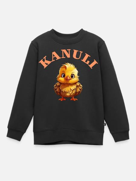 Kanone - Kinder Premium Organic Sweatshirt - Schwarz