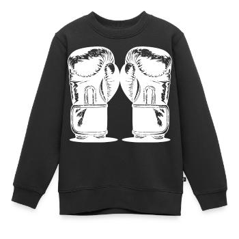 Boxhandschuhe - Kinder Premium Organic Sweatshirt - Schwarz - Vorne - AI Model Kid Female (0cm)