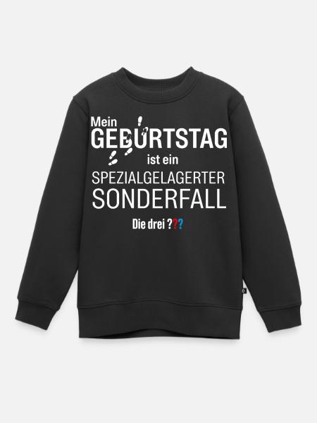 Die Drei ??? Geburtstags-Design - Kinder Premium Organic Sweatshirt - Schwarz