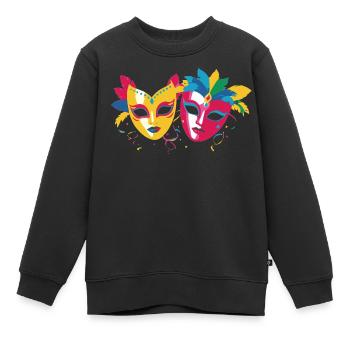 Masque de carnaval Défilé de carnaval Cologne Cologne - Sweat Premium enfant bio - noir - Devant - AI Model Kid Female (0cm)