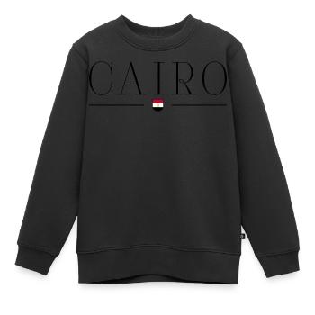 Cairo T-Shirt Outfit Design - Kids Premium Organic Sweatshirt - black - Front - AI Model Kid Female (0cm)