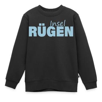 RÜGEN - Kinder Premium Organic Sweatshirt - Schwarz - Vorne - AI Model Kid Female (0cm)