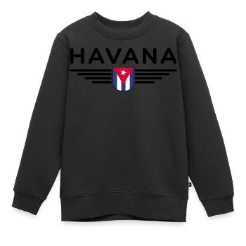 Style Havane – Parfait pour les fans - Sweat Premium enfant bio - noir - Devant - AI Model Kid Female (0cm)