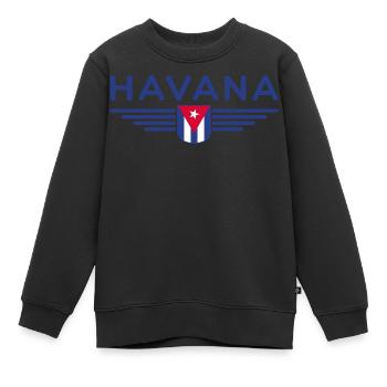 Style Havane – Parfait pour les fans - Sweat Premium enfant bio - noir - Devant - AI Model Kid Female (0cm)