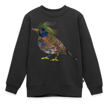 Maylis Piaf - Sweat Premium enfant bio - noir - Devant - AI Model Kid Female (0cm)