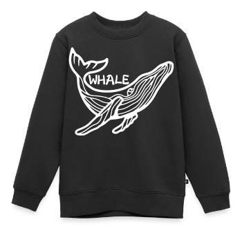 Der Riese der Meere - Kinder Premium Organic Sweatshirt - Schwarz - Vorne - AI Model Kid Female (0cm)