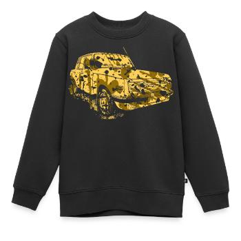 Voiture de la RDA / Voiture de collection - Sweat Premium enfant bio - noir - Devant - AI Model Kid Female (0cm)