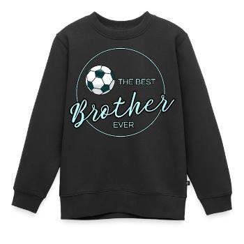 The Best Brother Ever - Kids Premium Organic Sweatshirt - black - Front - AI Model Kid Female (0cm)