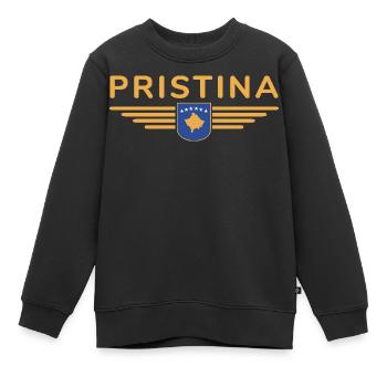 Pristina Kosovo Fan T-Shirt Design - Sweat Premium enfant bio - noir - Devant - AI Model Kid Female (0cm)