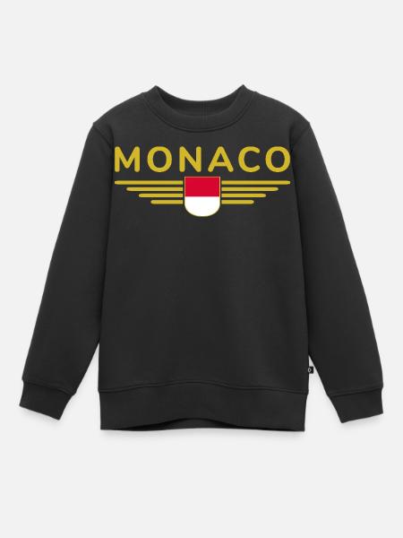 Monaco Design – Le style pour les fans de la Principauté - Sweat Premium enfant bio - noir
