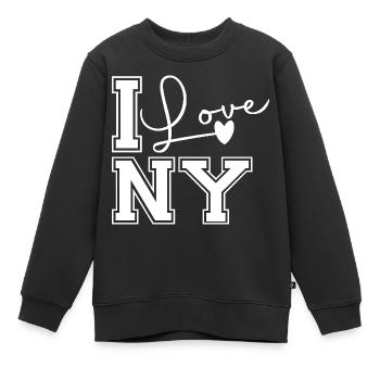 J’adore ny - Sweat Premium enfant bio - noir - Devant - AI Model Kid Female (0cm)