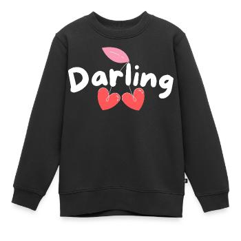 Darling I love you - Kinder Premium Organic Sweatshirt - Schwarz - Vorne - AI Model Kid Female (0cm)
