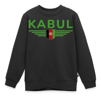 Kabul Design – Au cœur de l’Afghanistan - Sweat Premium enfant bio - noir - Devant - AI Model Kid Female (0cm)