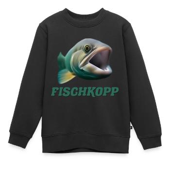 Norddeutschland - Kinder Premium Organic Sweatshirt - Schwarz - Vorne - AI Model Kid Female (0cm)