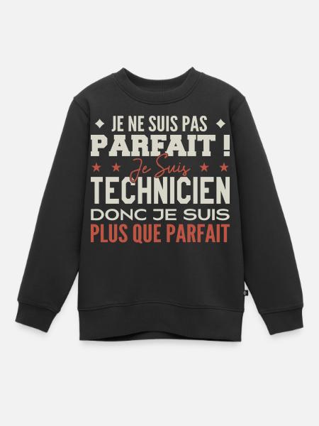 A Technician, the Dream Profession in the Spotlight - Kids Premium Organic Sweatshirt - black