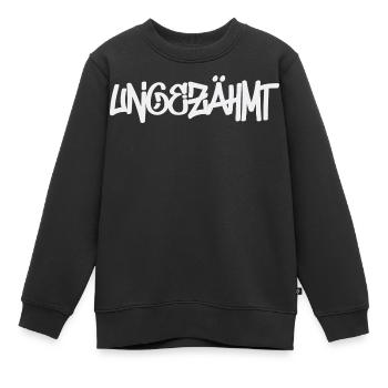 Urban Wild - Kinder Premium Organic Sweatshirt - Schwarz - Vorne - AI Model Kid Female (0cm)