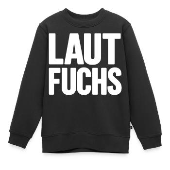 LAUTFUCHS - Kinder Premium Organic Sweatshirt - Schwarz - Vorne - AI Model Kid Female (0cm)