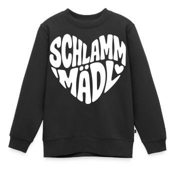 Schlamm Mädel - Kinder Premium Organic Sweatshirt - Schwarz - Vorne - AI Model Kid Female (0cm)