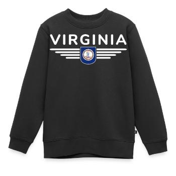 Chemise Virginia Fan – American Spirit - Sweat Premium enfant bio - noir - Devant - AI Model Kid Female (0cm)