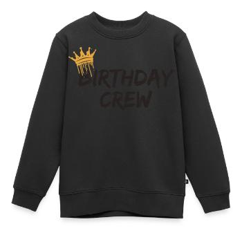 Birthday Crew - Kinder Premium Organic Sweatshirt - Schwarz - Vorne - AI Model Kid Female (0cm)