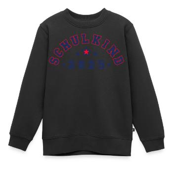 Schulkind 2025 - mit Platz für Namen darunter - Kinder Premium Organic Sweatshirt - Schwarz - Vorne - AI Model Kid Female (0cm)